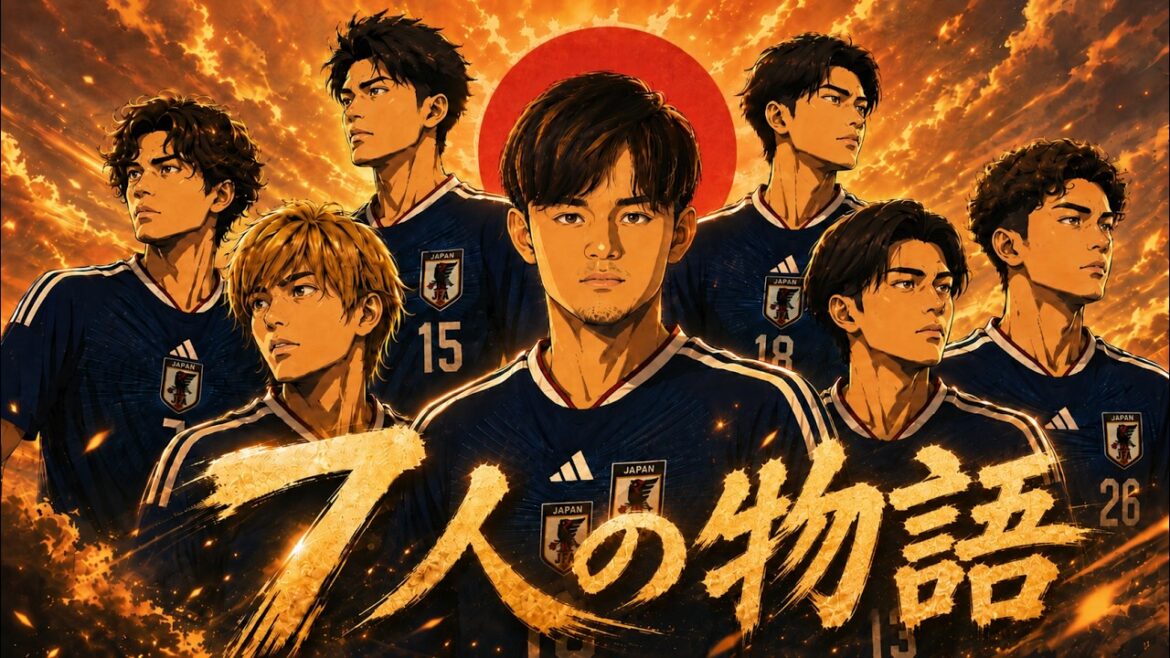 [Anime MV]Présentation du drame de la vie de 7 joueurs japonais de la Coupe du monde (Keito Nakamura, Aoi Tanaka, Ayase Ueda, Daichi Kamata, Junya Ito, Kento Shiogai, Takefusa Kubo)