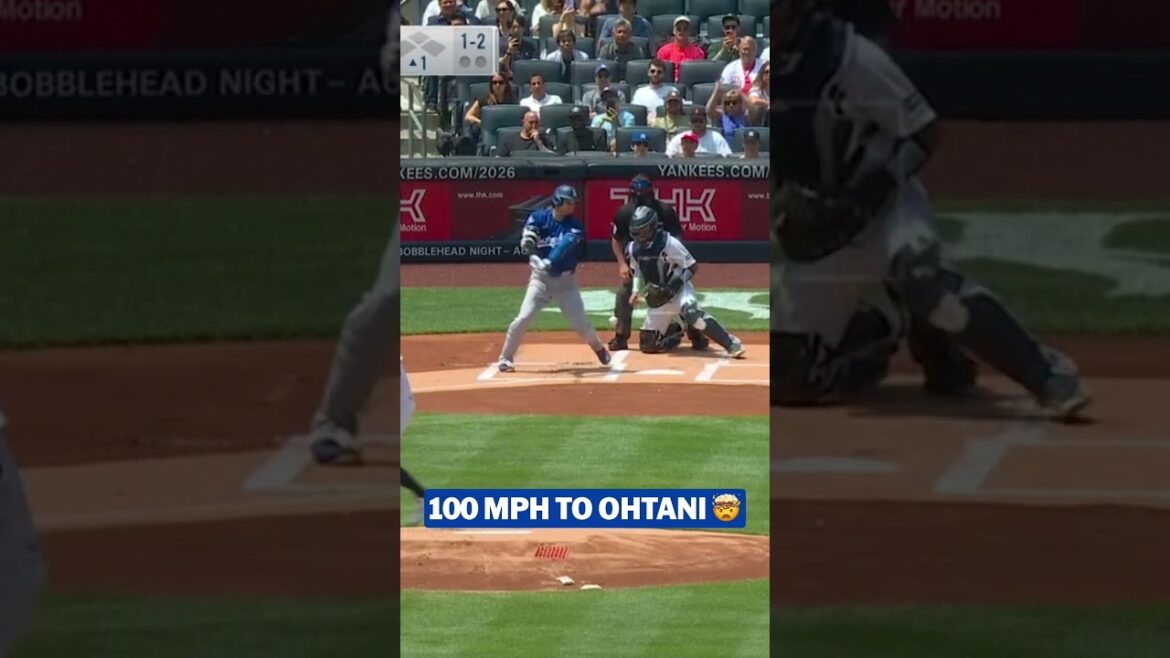 Cam Schlittler commence le match avec un retrait à 100,1 MPH contre Shohei Ohtani 🔥 Cam Schlittler commence le match avec un retrait à 100,1 MPH contre Shohei Ohtani 🔥