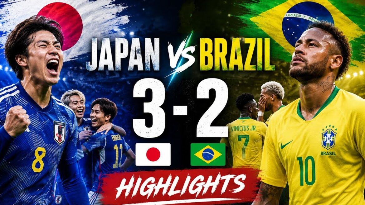 Faits saillants du Japon contre le Brésil | Retour historique de la génération dorée du Japon