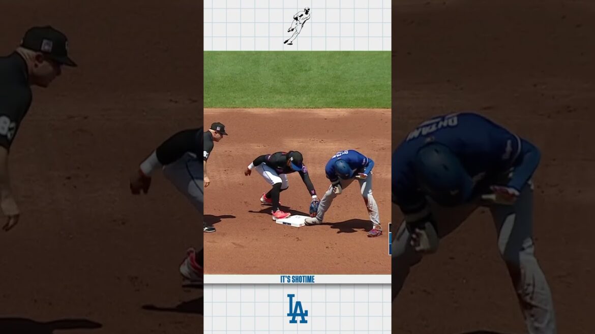 Shohei Ohtani ouvre le match avec un doublé #dodgers #MLB #baseball #sports