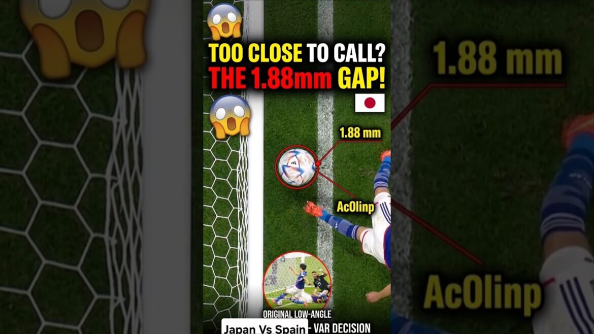 Japon vs Espagne : la décision FOLLE du VAR 1,88 mm ! #football