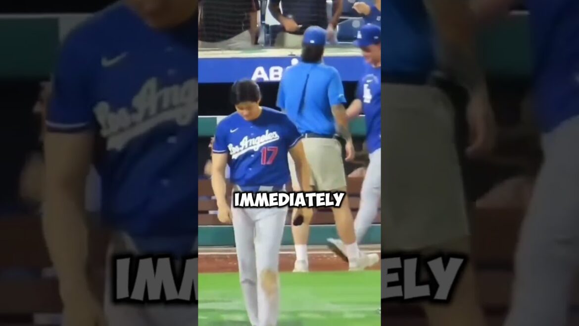 La célébration de Shohei Ohtani a failli devenir un désastre 🤯#shorts #mlb #baseball