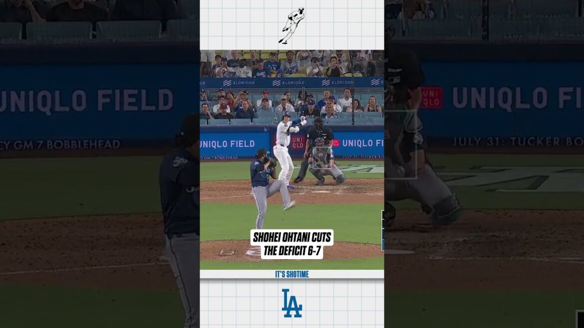 Shohei Ohtani livre à nouveau dans l'embrayage #dodgers #MLB #baseball #sports
