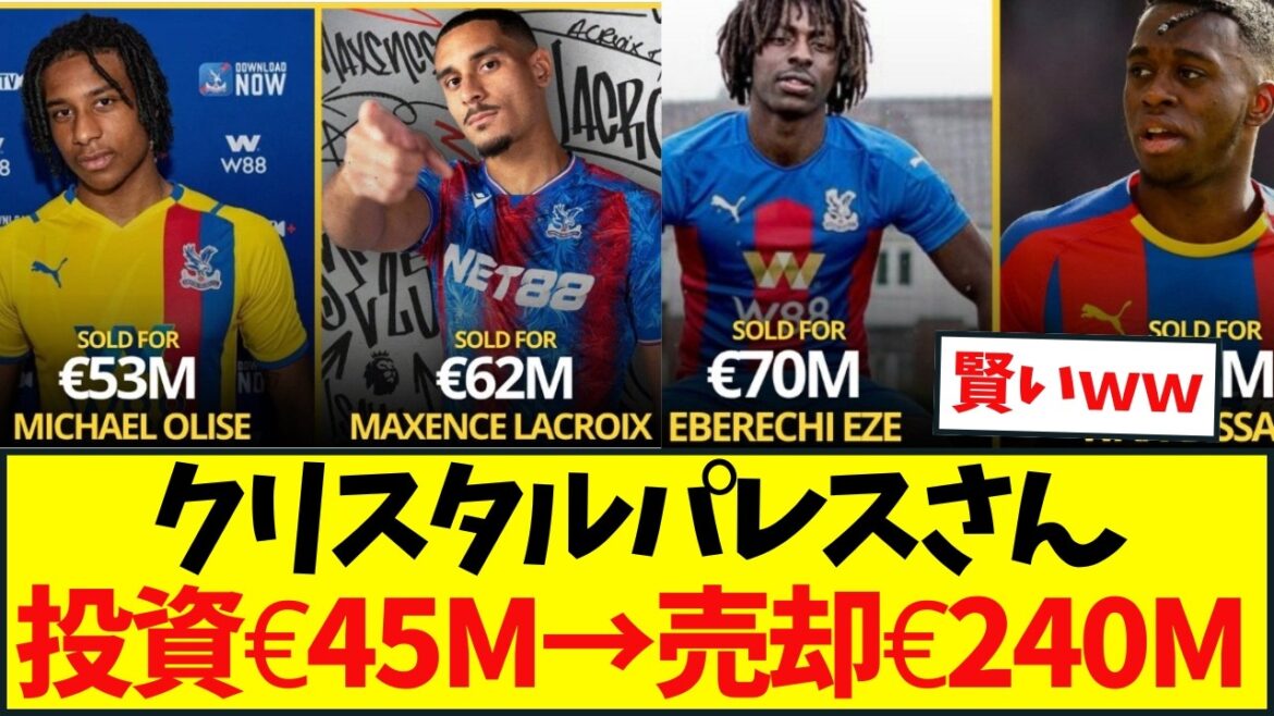 Crystal Palace devient l’un des principaux clubs de « business de joueurs » d’Europe… Crystal Palace devient l'un des principaux clubs de « business de joueurs » d'Europe...