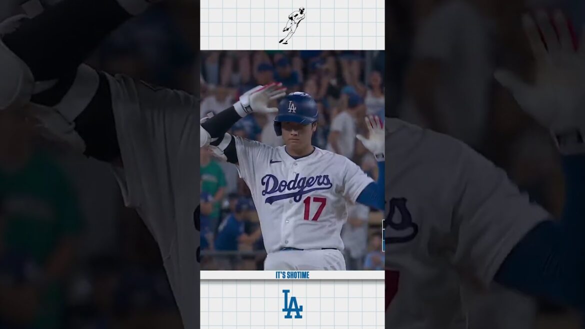 Shohei Ohtani reste brûlant avec le double RBI #dodgers #MLB #baseball #sports
